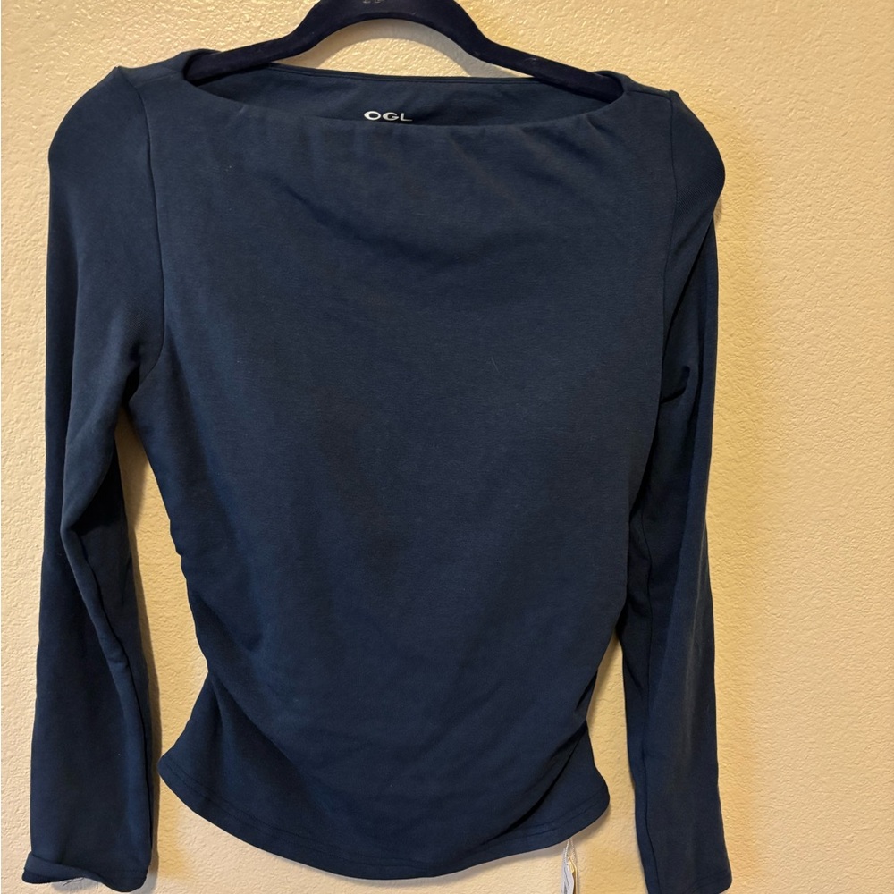 OGL Women's Side Ruched Boatneck Brami Top